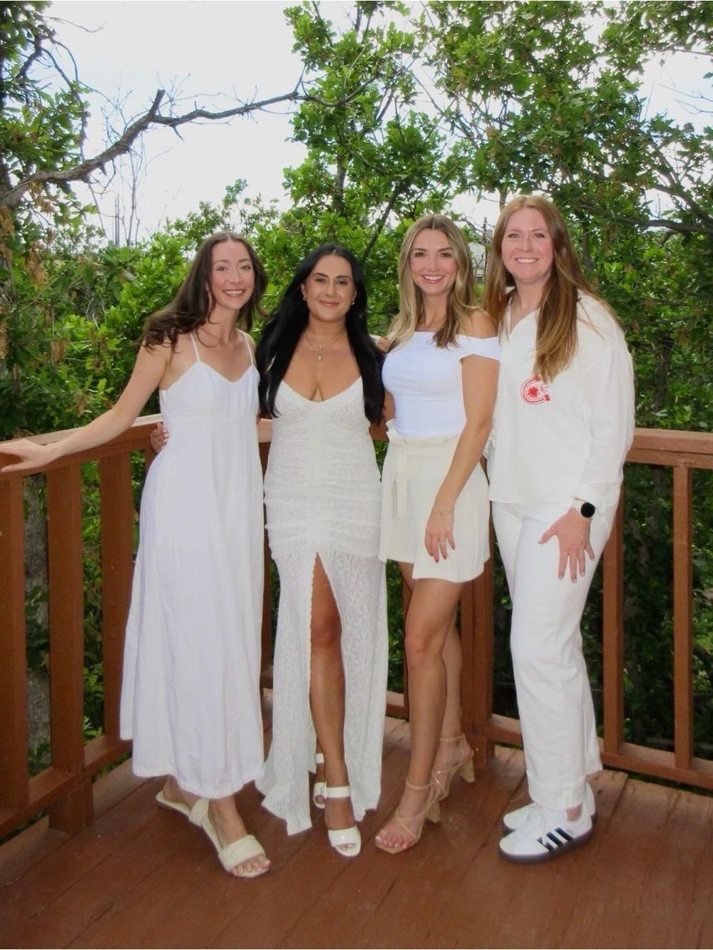 White Lace Maxi Dress with Front Slit